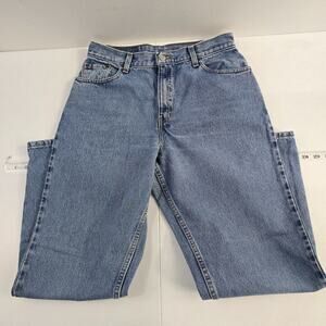 VTG levi's 550 relaxed tapered jeans‎ size 12 womens blue 6391